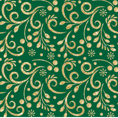 Tecido Tricoline Verde Natal Ref:1357 