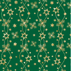 Tecido Tricoline Verde Natal Ref:1359