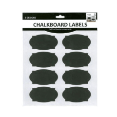 Etiqueta Chalkboard C/8 Unidades 