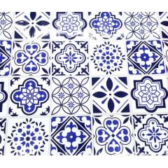 Papel de Parede Azulejo Português 0,60 Cm x 5 Mt