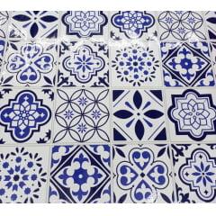 Papel de Parede Azulejo Português 0,60 Cm x 5 Mt