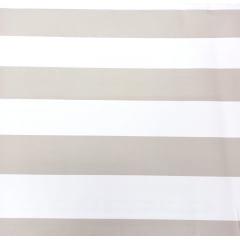 Papel de Parede Listras Bege E Branco 0,45 Cm x 5 Mt 
