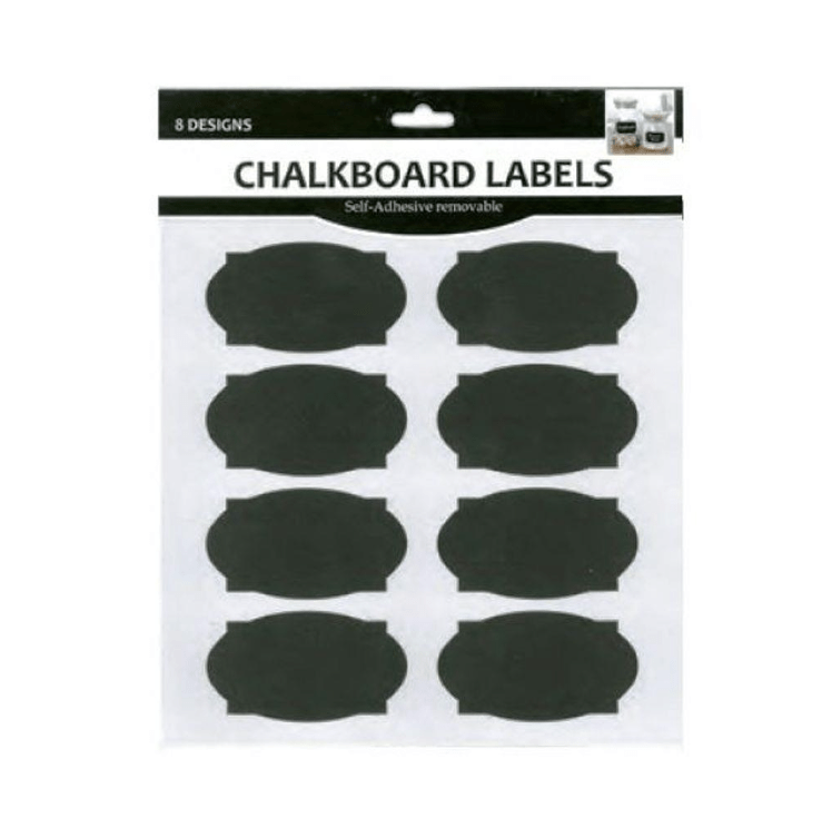 Etiqueta Chalkboard C/8 Unidades