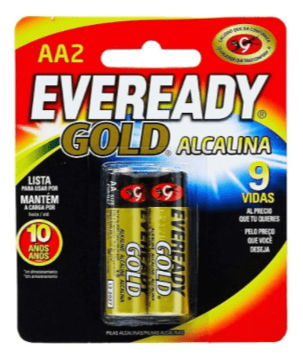 Pilha Energizer Alcalina Gold AA2